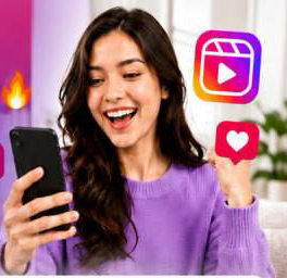 mujer con celular